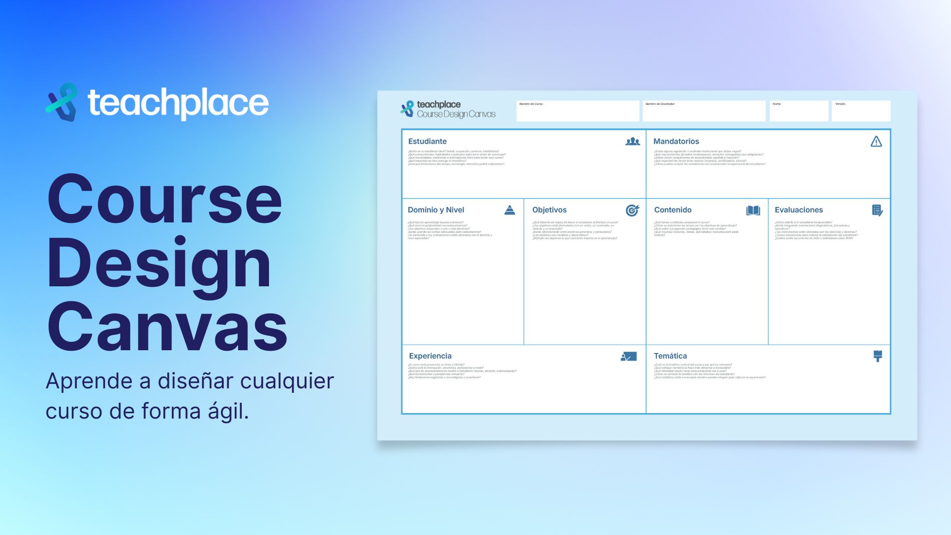 Diseña tu curso con el Course Design Canvas